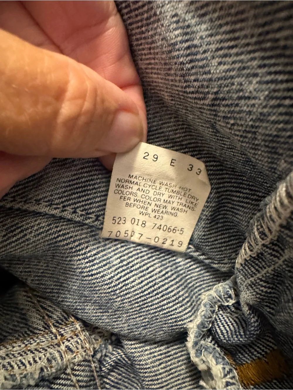 Vintage Levi's Acid Wash Denim Jacket
